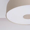 LAMPAMI - lampa na sufit beżowa, plafon sufitowy retro, lampa sufitowa retro, oświetlenie do sypialni, oświetlenie do salonu, oświetlenie do kuchni sufitowe, oświetlenie na przedpokój, lampa do pokoju młodzieżowego, lampa przysufitowa OMIQ taupe sollux
