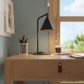 LAMPAMI - czarna lampka biurkowa do nauki, lampka stojąca czarna, lampka do czytania książek, lampka na biurko do nauki, lampka nocna stojąca do sypialni, lampa na biurko, lampa biurkowa NOX sollux