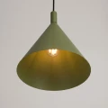 LAMPAMI - lampa sufitowa wisząca, długa lampa wisząca pojedyncza, lampa do kuchni sufitowa, lampa nad stół, lampa nad wyspę kuchenną, lampa do pokoju młodzieżowego, metalowa lampa wisząca NOX 25 zielona oliwka sollux