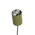 LAMPAMI - lampa sufitowa wisząca, długa lampa wisząca pojedyncza, lampa do kuchni sufitowa, lampa nad stół, lampa nad wyspę kuchenną, lampa do pokoju młodzieżowego, metalowa lampa wisząca NOX 25 zielona oliwka sollux