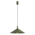 LAMPAMI - lampa sufitowa wisząca, lampa sufitowa wisząca, lampa do kuchni, lampa do salonu, lampa do sypialni, lampa nad stół, minimalistyczna lampa wisząca pojedyncza NOX 40 zielona oliwka sollux