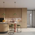 LAMPAMI - lampa sufitowa wisząca, lampa sufitowa wisząca, lampa do kuchni, lampa do salonu, lampa do sypialni, lampa nad stół, minimalistyczna lampa wisząca pojedyncza NOX 40 zielona oliwka sollux