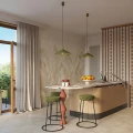 LAMPAMI - lampa sufitowa wisząca, lampa sufitowa wisząca, lampa do kuchni, lampa do salonu, lampa do sypialni, lampa nad stół, minimalistyczna lampa wisząca pojedyncza NOX 40 zielona oliwka sollux