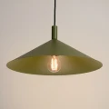 LAMPAMI - lampa sufitowa wisząca, lampa sufitowa wisząca, lampa do kuchni, lampa do salonu, lampa do sypialni, lampa nad stół, minimalistyczna lampa wisząca pojedyncza NOX 40 zielona oliwka sollux