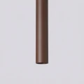 LAMPAMI - brązowa lampa wisząca potrójna, stylowa lampa do salonu, tuby sufitowe wiszące, metalowa lampa wisząca, lampa do jadalni, lampa nad barek, oświetlenie nad kanapą w salonie, oświetlenie nad wyspą kuchenną PASTELO 3P sollux