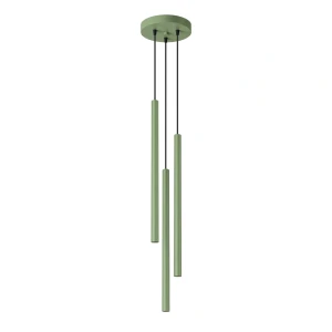 Lampa wisząca potrójna tuby sufitowe kolor szałwiowy 3xG9 PASTELO 3P 