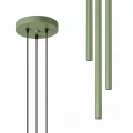 LAMPAMI - lampa wisząca potrójna, metalowa lampa wisząca, lampa punktowa, lampa do jadalni wisząca, lampa nad barek, oświetlenie nad kanapą w salonie, lampa do sypialni, tuby sufitowe wiszące PASTELO 3P szałwiowa