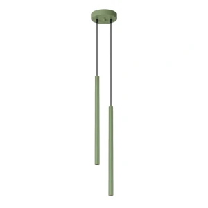 Lampa sufitowa wisząca podwójna tuby sufitowe 2XG9 PASTELO 2 szałwiowa