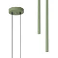 LAMPAMI - lampa sufitowa wisząca, tuby sufitowe, lampa ozdobna, przytulna lampa do sypialni, zielona lampa, oświetlenie nad kanapą w salonie, lampa do łazienki wisząca przy lustrze PASTELO 2 szałwiowa sollux