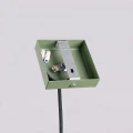 LAMPAMI - lampa wisząca tuba szałwiowa,  lampa wisząca pojedyncza, oświetlenie punktowe, lampa nad stół, oświetlenie nad kanapą w salonie, lampa do kuchni wisząca,  przytulna lampa do sypialni PASTELO 1 szałwiowa sollux