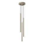 Beżowa lampa wisząca potrójna tuby sufitowe 3xG9 PASTELO 3P taupe