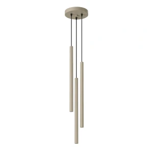 Beżowa lampa wisząca potrójna tuby sufitowe 3xG9 PASTELO 3P taupe