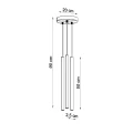 LAMPAMI - beżowa lampa wisząca potrójna PASTELO 3P taupe sollux szkic