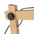 LAMPAMI - lampa stojąca drewniana, lampa dekoracyjna stojąca, lampka nocna do sypialni stojąca, duża lampa stołowa do salonu, lampa stojąca nowoczesna, lampa stojąca designerska OSLO BLACK