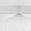 LAMPAMI - lampa stojąca do salonu nowoczesna biała, lampa do salonu na komodę, lampka nocna do sypialni stojąca, lampka nocna stojąca, lampa stołowa z abażurem SANTANA WHITE