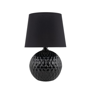 Lampa stojąca do salonu nowoczesna czarna 1xE27 SANTANA BLACK