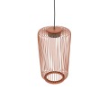 LAMPAMI - metalowa lampa wisząca pojedyncza, lampa sufitowa wisząca, nowoczesny żyrandol do salonu, żyrandol do sypialni, żyrandol młodzieżowy, ażurowana lampa wisząca metalowa KENAI B NOWODVORSKI