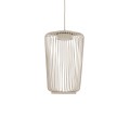 LAMPAMI - beżowa lampa wisząca pojedyncza metalowa, lampa żyrandol do salonu, lampa nad stół, lampa wisząca do sypialni, metalowa lampa, lampa wisząca designerska KENAI B NOWODVORSKI