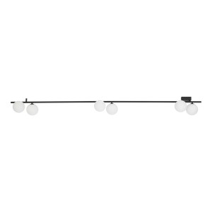 Czarna lampa sufitowa, lampa z kulami 6xG9 IMELO BLACK
