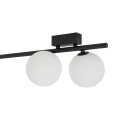 LAMPAMI - czarna lampa sufitowa, lampa z kulami, czarna lampa na sufit, lampa sufitowa listwa czarna, lampa na niski sufit, lampa do pokoju młodzieżowego, lampa do sypialni sufitowa, oświetlenie do kuchni, oświetlenie na przedpokój IMELO BLACK