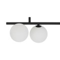 LAMPAMI - czarna lampa sufitowa, lampa z kulami, czarna lampa na sufit, lampa sufitowa listwa czarna, lampa na niski sufit, lampa do pokoju młodzieżowego, lampa do sypialni sufitowa, oświetlenie do kuchni, oświetlenie na przedpokój IMELO BLACK