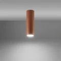 LAMPAMI - oprawa sufitowa natynkowa,  tuba sufitowa, lampa punktowa sufitowa, oświetlenie do kuchni, oświetlenie na przedpokój, oświetlenie na korytarzu, lampa na sufit, oświetlenie sufitowe LAGOS 20 ochra czerwona sollux