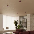 LAMPAMI - lampa sufitowa nowoczesna,  plafon sufitowy, lampa do kuchni nowoczesna, lampa do korytarza, lampa na sufit, lampa plafon mały MODO 2 burgund sollux