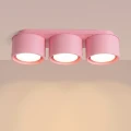 LAMPAMI - różowa lampa na sufit, plafon sufitowy, lampa na sufit do pokoju dziecięcego, lampa do garderoby, lampa sufitowa do pokoju dziewczynki, lampa do sypialni MODO 3 różowy sollux