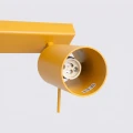 LAMPAMI - żółta lampa na sufit listwa, plafon sufitowy, lampa na sufit do pokoju, lampa sufitowa potrójna, lampa sufitowa młodzieżowa, lampa do dziecięcego pokoju RING 3L żółty sollux