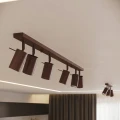 LAMPAMI- kinkiet ścienny brązowy, lampa kinkiet regulowany, lampka do czytania książek w sypialni, kinkiet do pokoju młodzieżowego, oświetlenie nad kanapą w salonie, oświetlenie na przedpokój, kinkiet ścienny nowoczesny RING sollux