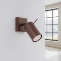 LAMPAMI- kinkiet ścienny brązowy, lampa kinkiet regulowany, lampka do czytania książek w sypialni, kinkiet do pokoju młodzieżowego, oświetlenie nad kanapą w salonie, oświetlenie na przedpokój, kinkiet ścienny nowoczesny RING sollux
