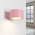 LAMPAMI - różowy kinkiet ścienny ozdobny, lampka mała na ścianę, lampka dla dziewczynki do pokoju, kinkiet do pokoju młodzieżowego, kinkiet ścienny nowoczesny, lampka nad łóżko, kinkiet MODO 1 różowy sollux