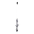 LAMPAMI - lampa sufitowa wisząca, lampa do sypialni wisząca przy łóżku, lampa wisząca do salonu, lampa wisząca pojedyncza dekoracyjna, lampa sufitowa wisząca czarna ELVA BLACK