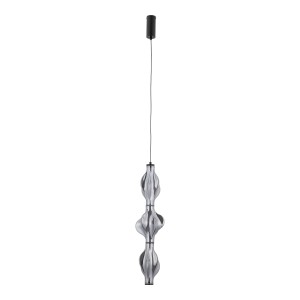 Lampa sufitowa wisząca ledowa długa 210 cm 3000K ELVA BLACK LED 22W