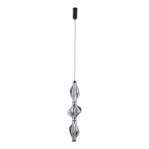 LAMPAMI - lampa sufitowa wisząca, lampa do sypialni wisząca przy łóżku, lampa wisząca do salonu, lampa wisząca pojedyncza dekoracyjna, lampa sufitowa wisząca czarna ELVA BLACK