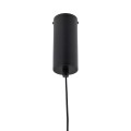 LAMPAMI - lampa sufitowa wisząca, lampa do sypialni wisząca przy łóżku, lampa wisząca do salonu, lampa wisząca pojedyncza dekoracyjna, lampa sufitowa wisząca czarna ELVA BLACK