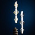 LAMPAMI - lampa sufitowa wisząca, lampa do sypialni wisząca przy łóżku, lampa wisząca do salonu, lampa wisząca pojedyncza dekoracyjna, lampa sufitowa wisząca czarna ELVA BLACK