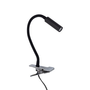 Lampka z klipsem czarna 1xG9 LAGOS BLACK