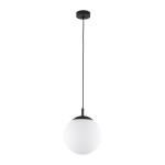 Lampa sufitowa wisząca klosz kula mleczna 170 cm 1xE27 ESME WHITE