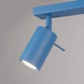LAMPAMI - lampa na sufit z kloszami, plafon sufitowy, niebieska lampa przysufitowa, lampa sufitowa na listwie, lampa sufitowa do pokoju młodzieżowego, lampa do pokoju dziecka, lampa na korytarz RING 4L sollux
