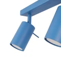 LAMPAMI - lampa na sufit z kloszami, plafon sufitowy, niebieska lampa przysufitowa, lampa sufitowa na listwie, lampa sufitowa do pokoju młodzieżowego, lampa do pokoju dziecka, lampa na korytarz RING 4L sollux