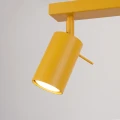 LAMPAMI - lampa sufitowa podłużna wielopunktowa, plafon sufitowy, lampa na sufit, lampa sufitowa regulowana listwa, żółta lampa sufitowa młodzieżowa, lampa do pokoju dziecięcego sufitowa RING 6L żółty sollux
