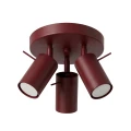 LAMPAMI - lampa na sufit, plafon sufitowy, oświetlenie do kuchni sufitowe, oświetlenie do przedpokoju sufitowe, lampa sufitowa do wiatrołapu, lampa sufitowa regulowana RING 3P burgund sollux