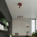 LAMPAMI - lampa na sufit, plafon sufitowy, oświetlenie do kuchni sufitowe, oświetlenie do przedpokoju sufitowe, lampa sufitowa do wiatrołapu, lampa sufitowa regulowana RING 3P burgund sollux