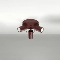 LAMPAMI - lampa na sufit, plafon sufitowy, oświetlenie do kuchni sufitowe, oświetlenie do przedpokoju sufitowe, lampa sufitowa do wiatrołapu, lampa sufitowa regulowana RING 3P burgund sollux