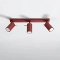 LAMPAMI - lampa na sufit, plafon sufitowy, lampa sufitowa regulowana, oświetlenie do kuchni sufitowe, lampa na korytarz, lampa sufitowa do pokoju młodzieżowego RING 3L burgund sollux