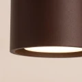 LAMPAMI - lampa sufitowa brązowa, plafon sufitowy, lampa do kuchni nowoczesna, lampa młodzieżowa sufitowa, lampa na korytarz, lampa przysufitowa, lampa na niski sufit, płaska lampa sufitowa brązowa MODO 3 sollux