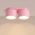 LAMPAMI - różowa lampa sufitowa, plafon sufitowy, lampa sufitowa do małego pokoju, lampa dla niemowlaka, lampa do pokoju dziecięcego sufitowa, plafon sufitowy różowy MODO 2 sollux