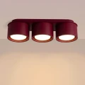 LAMPAMI - plafon sufitowy, lampa sufitowa niska, lampa przysufitowa, tuby sufitowe, oświetlenie sufitowe, lampa do korytarza, lampa do kuchni, lampa do garderoby, mała lampa sufitowa MODO 3 burgund sollux