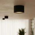 LAMPAMI - mała lampa sufitowa czarna, plafon sufitowy potrójny, czarna lampa sufitowa, lampa do korytarza, lampa do pokoju młodzieżowego, lampa sufitowa do kuchni MODO 3 czarny sollux